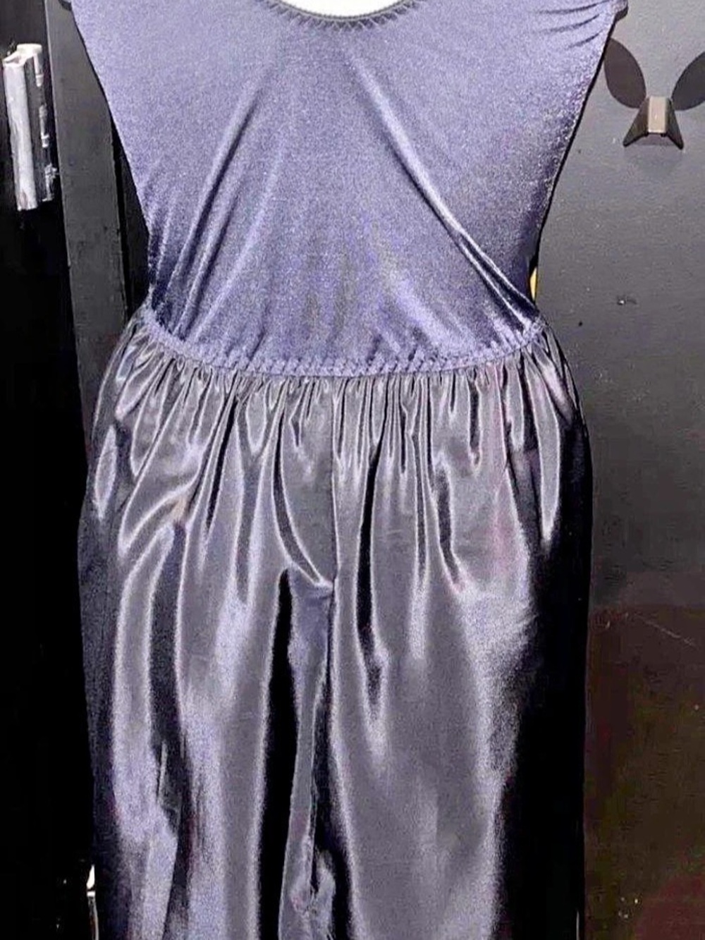 Olga Vintage Black Ballet Style Slip Dress NWT